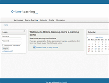 Tablet Screenshot of courses.online-learning.com